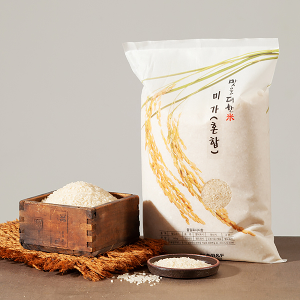 2022햅쌀 즉석도정미 미가 혼합쌀(현미)4kg